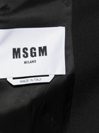 MSGM - Embellished Open Back Wool Jacket