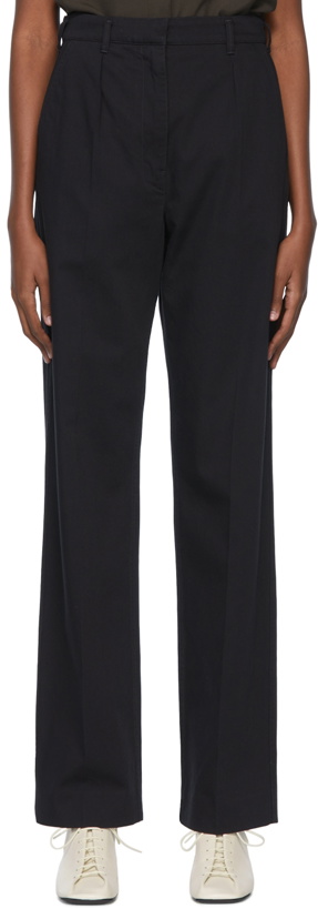 Photo: LEMAIRE Black Cotton Trousers