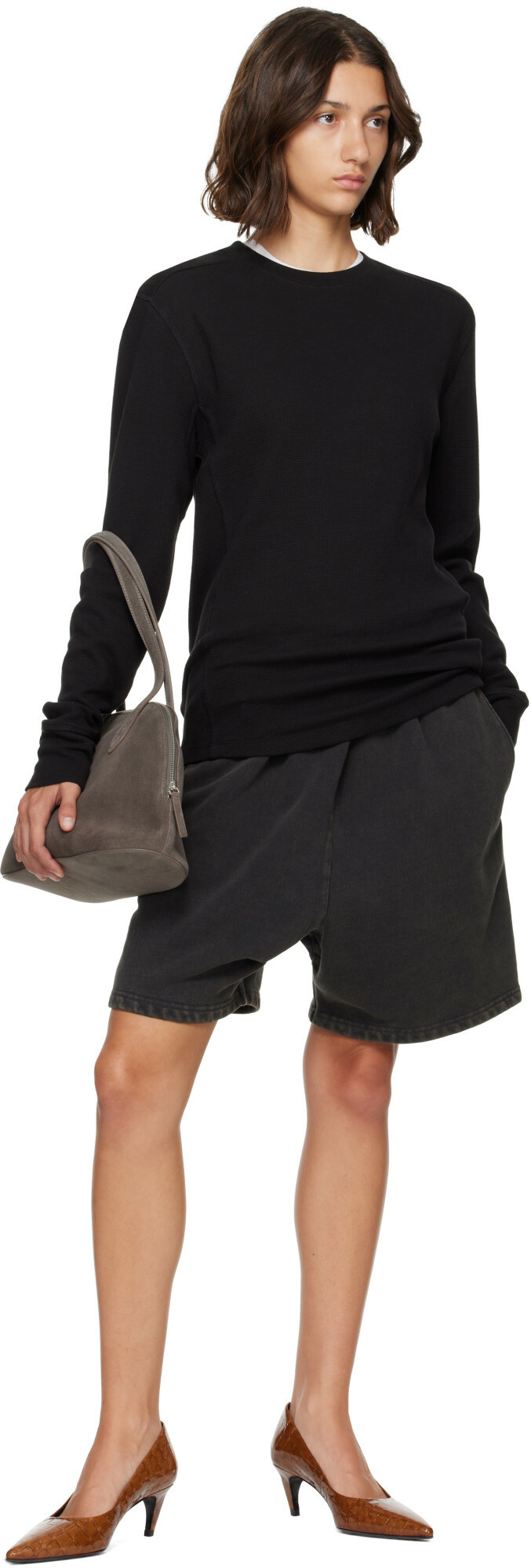 Entire Studios Black Standard Sweat Shorts