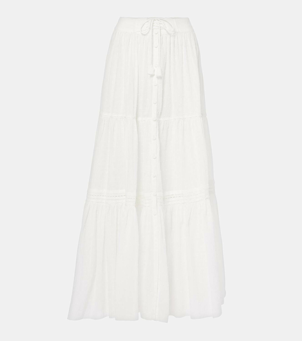【Poupette St Barth】 Tieredコットン maxiスカート Poupette St Barth Tiered cotton maxi skirt Poupette St Barth