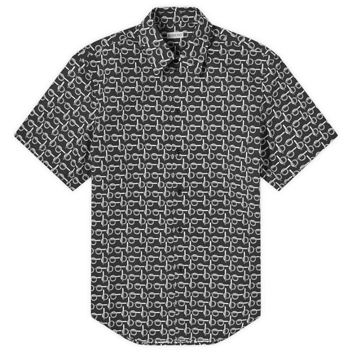 Photo: Burberry Men's All Over Print Shirt in Silver/Black