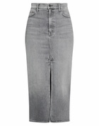 Mother Womens Denim skirt in Grey