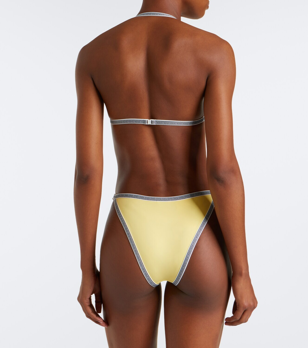 Versace Greca embroidered bikini bottoms