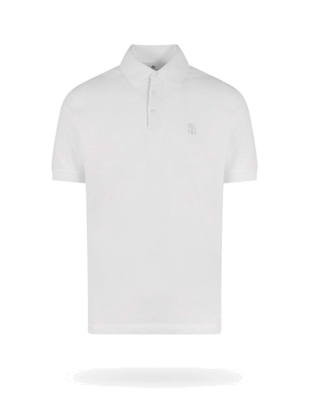 Photo: Brunello Cucinelli Polo Shirt White   Mens