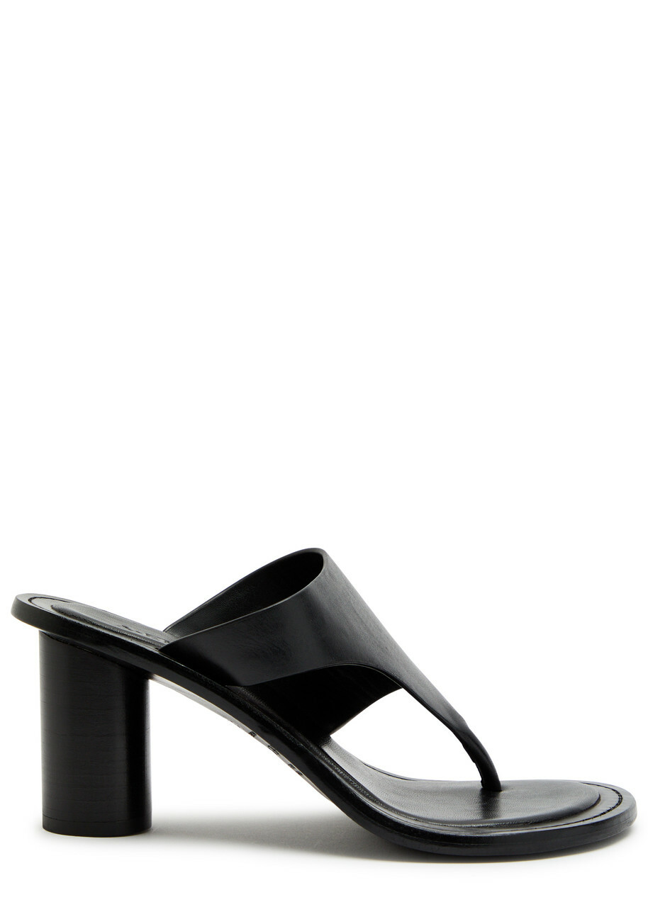 A.emery Hardie 70 Thong Mules Black