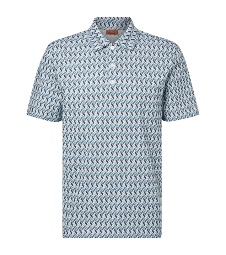 Photo: Missoni Zigzag cotton polo shirt