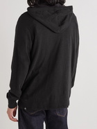 Rag & Bone - Flame Slub Cotton-Jersey Hoodie - Black