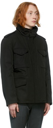 Yves Salomon Black Down Twill Jacket