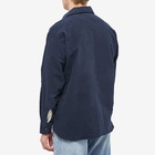 Universal Works Men's Moleskin Travail Overshirt in Navy