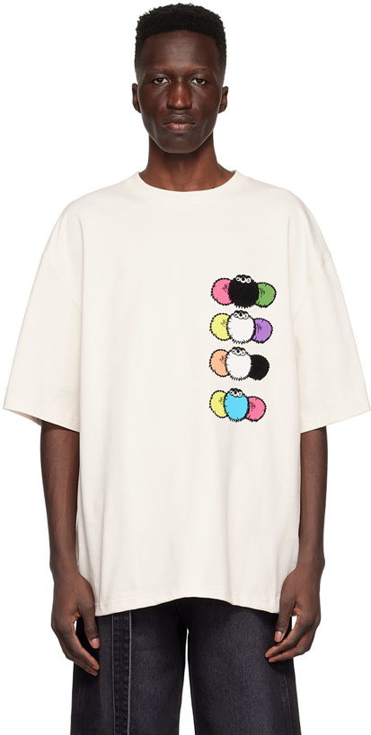 Photo: We11done Off-White Cotton T-Shirt