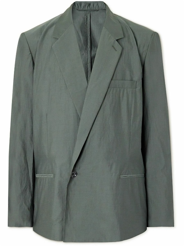 Photo: LEMAIRE - Cotton and Silk-Blend Suit Jacket - Green