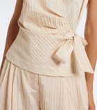 Simkhai Bria striped halterneck top