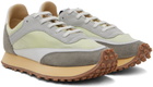 Spalwart Green & Gray Tempo Low Transparent Sneakers