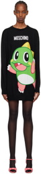 Moschino Black Puzzle Bobble Minidress