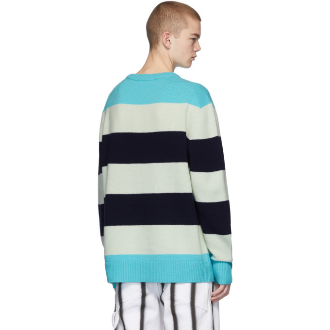 Acne Studios Multicolor Wool Block Stripe Nimah Sweater Acne Studios