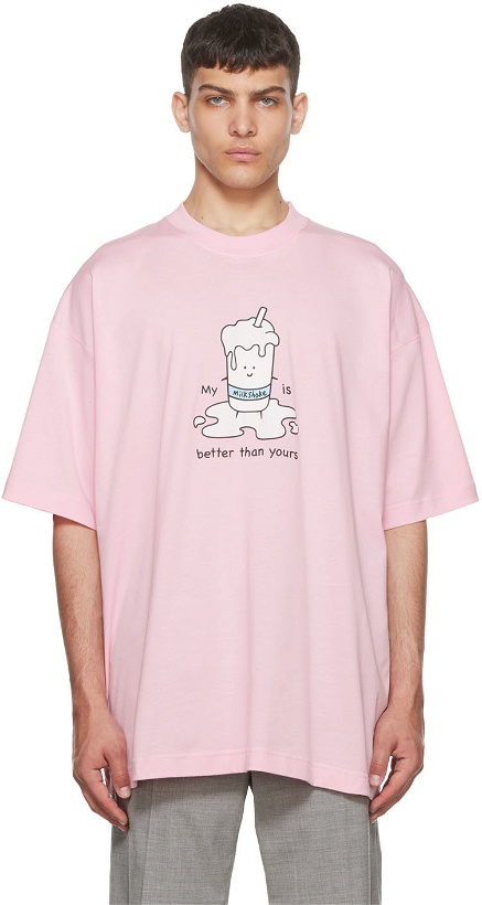 Photo: VETEMENTS Pink 'My Milkshake' T-Shirt