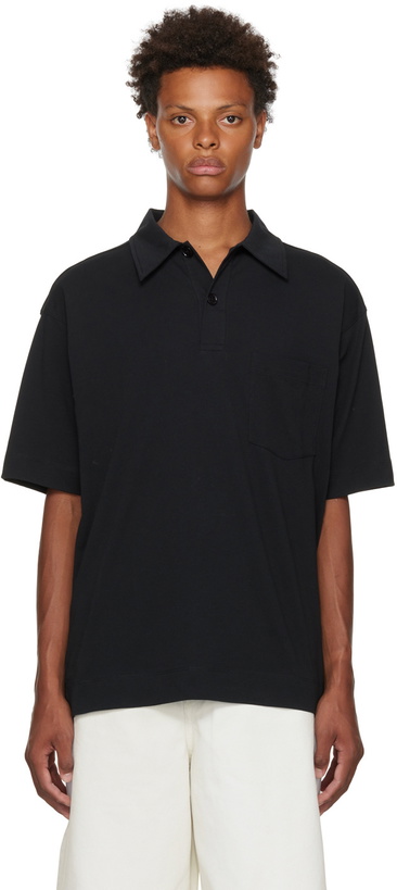 Photo: Dries Van Noten Black Heler Polo