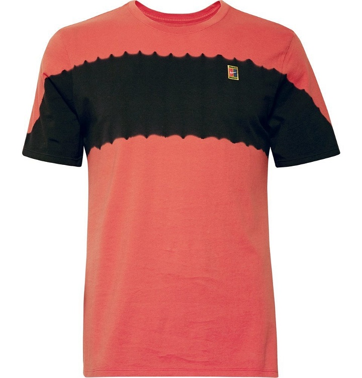 Photo: Nike Tennis - Printed Cotton-Jersey T-Shirt - Men - Red