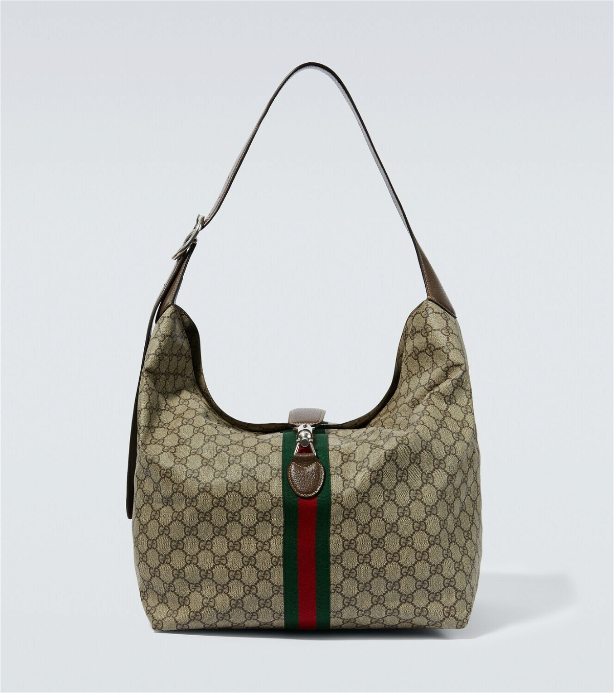 Gucci - Logo-Print Full-Grain Leather Messenger Bag - Black Gucci