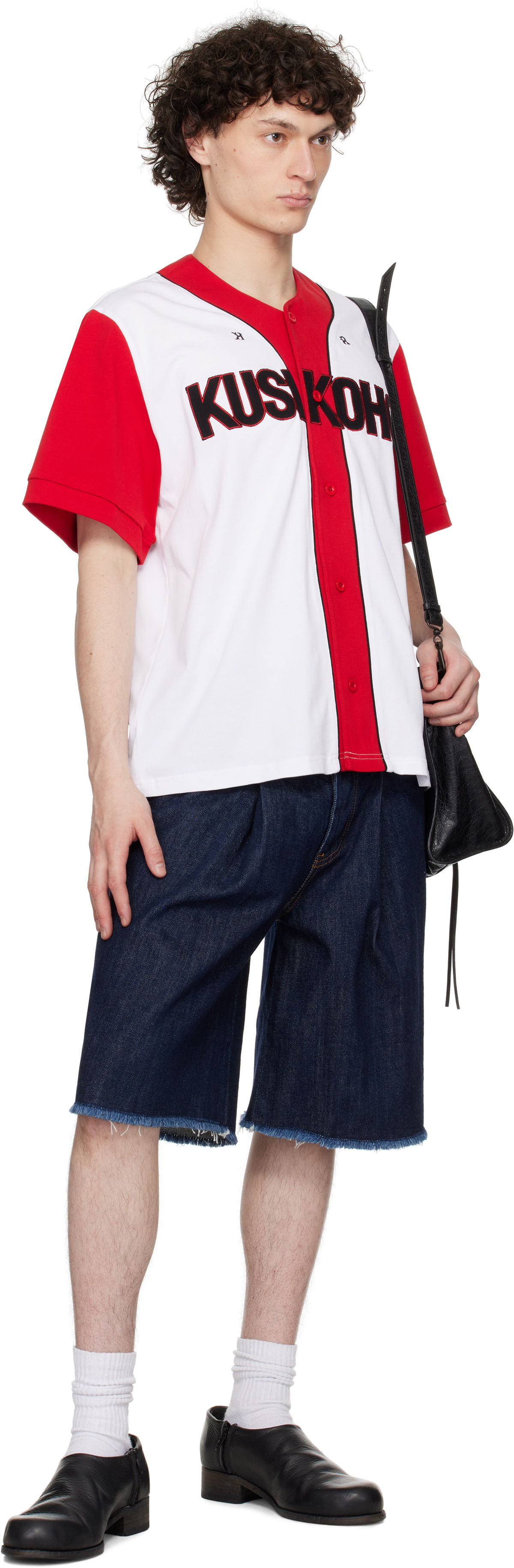 KUSIKOHC Red & White Baseball Shirt