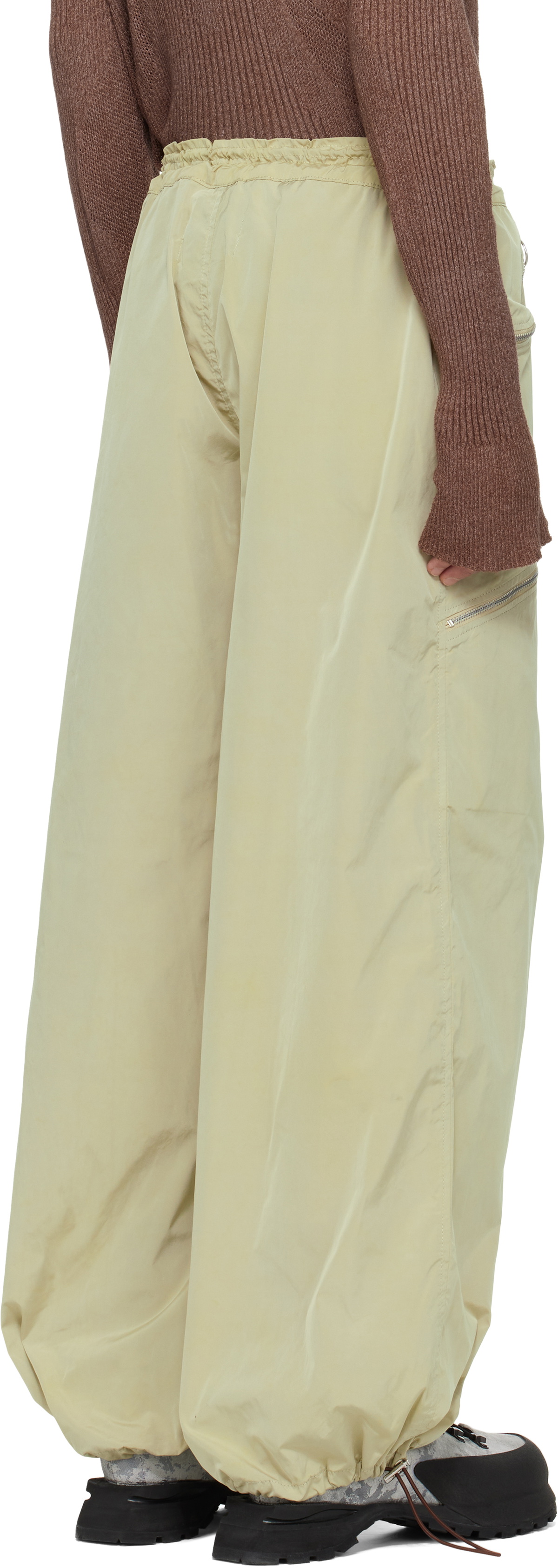 Charlie Constantinou Khaki Nylon Essential Cargo Pants