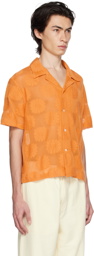 Bode Orange Sunflower Shirt
