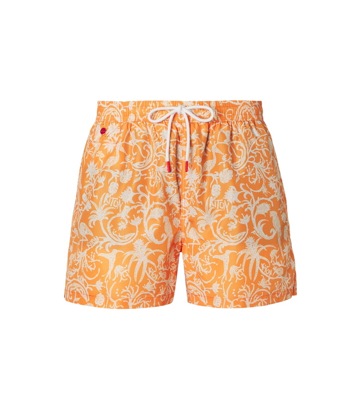 Photo: Kiton Printed swim trunks
