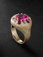 Bleue Burnham - 9-Karat Recycled Gold Sapphire Signet Ring - Gold