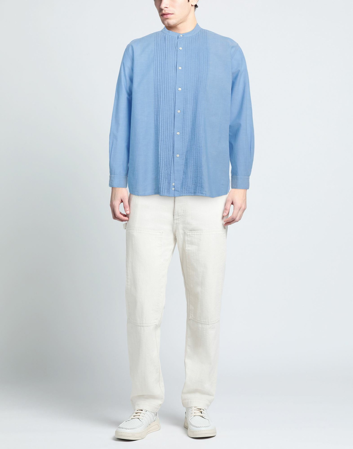 Aspesi Mens Shirt Light in Blue