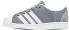 adidas Originals Gray & White Superstar Supermodified Sneakers