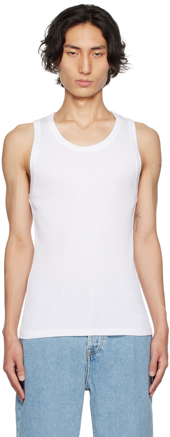 Róhe White Scoop Neck Tank Top