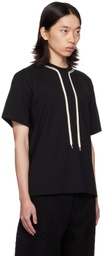 Craig Green Black Flatlock Lace T-Shirt