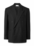 The Row - Herman Double-Breasted Wool-Twill Suit Jacket - Black