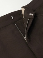 LEMAIRE - Straight-Leg Pleated Twill Trousers - Brown