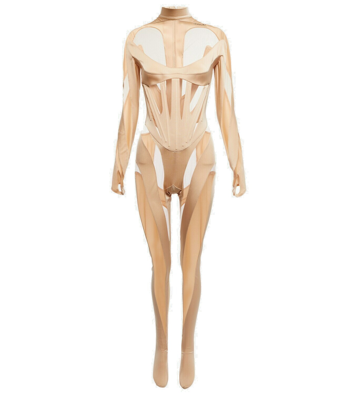MUGLER 22W10SA00119061999 関税送料込 Mugler - Paneled jumpsuit Mugler