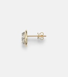 Rainbow K 9kt gold single earring with diamond