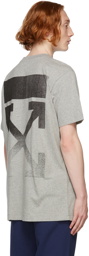 Off-White Grey Slim Degrade Arrow T-Shirt