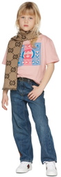Gucci Kids Blue Web Jeans