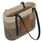 Loewe Black and Tan Small Square Basket Tote
