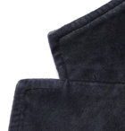 Massimo Alba - Navy Slim-Fit Unstructured Cotton-Velvet Blazer - Navy