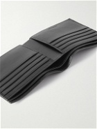 Balenciaga - Logo-Print Full-Grain Leather Billfold Wallet - Black