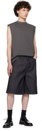 N.Hoolywood Gray Loose-Fit Tank Top