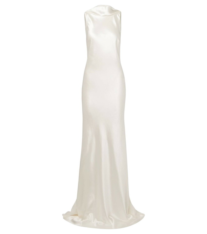 Photo: Danielle Frankel Bridal Arlo wool and silk gown