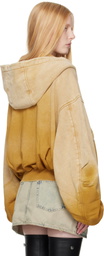 The Attico Yellow Faded Hoodie