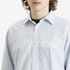 No Problemo Men's LS Stripe Shirt in Blue