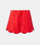 Poupette St Barth Broderie anglaise cotton shorts