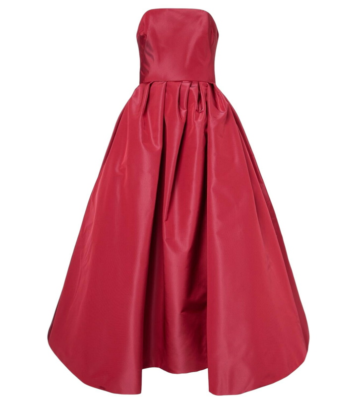 Photo: Carolina Herrera Strapless belted silk cocktail dress