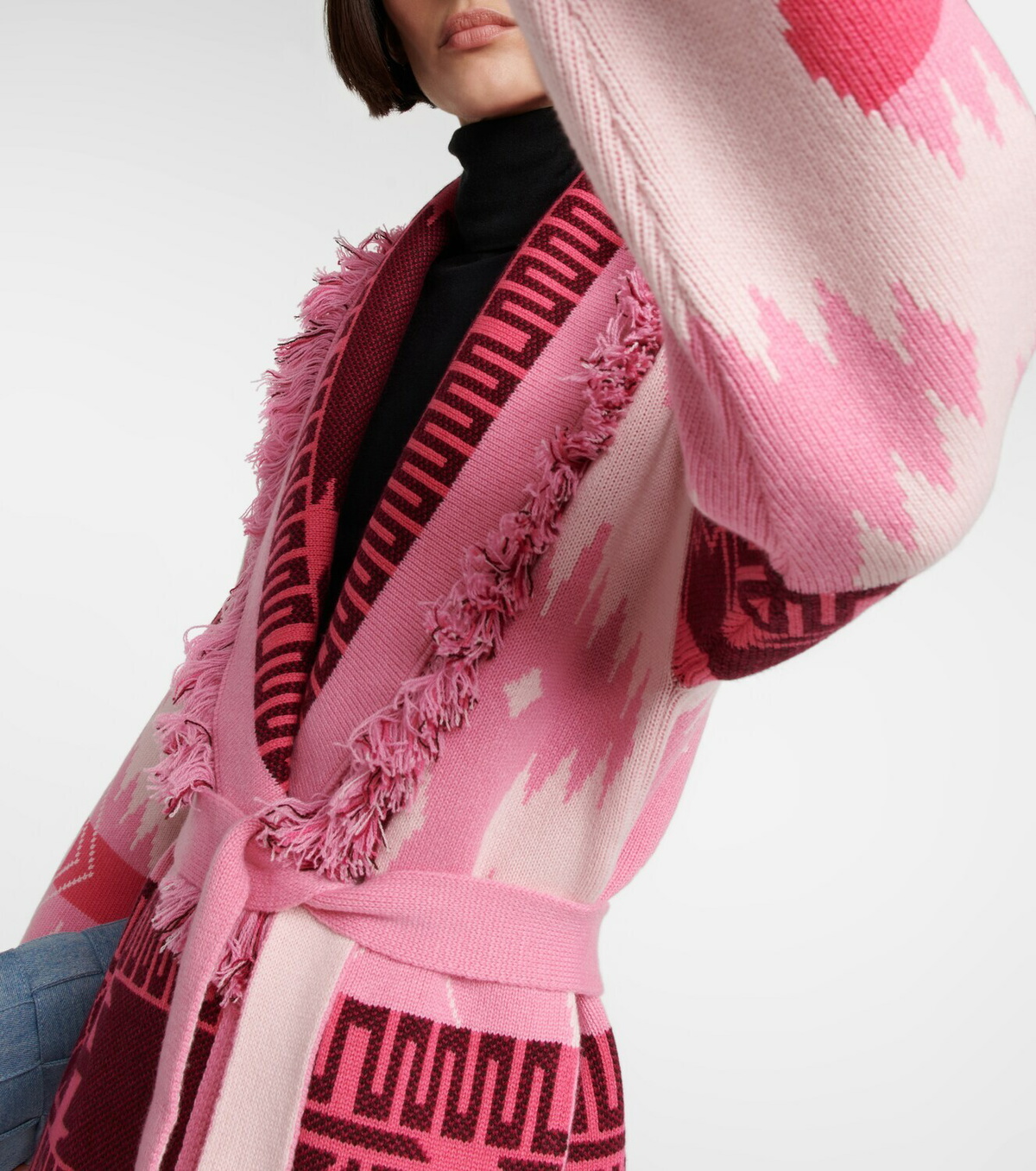 Alanui - Icon jacquard cashmere cardigan