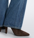 Saint Laurent Jill suede ankle boots