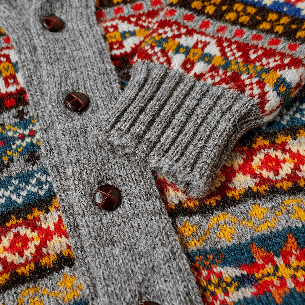 特注製品 Jamieson Shawl Collar Fair Isle Cardigan - トップス